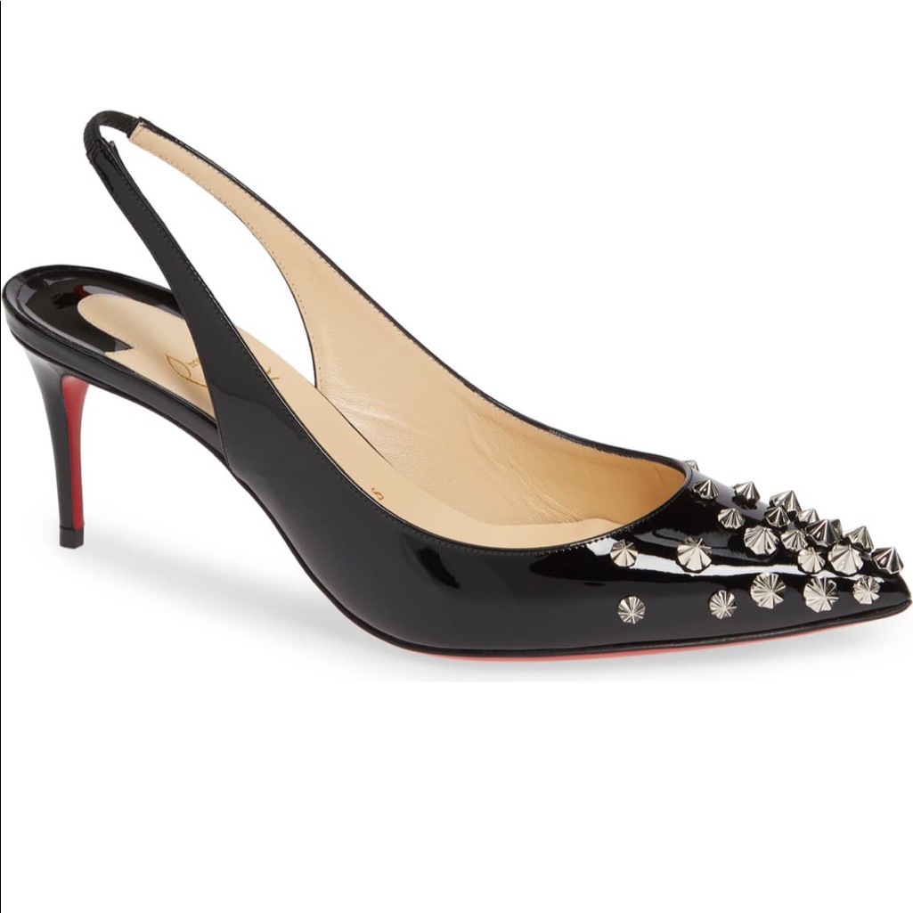 Christian Loubiton Studded Slingback Heels